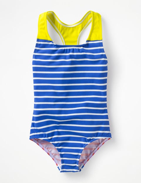 Racer-Back Swimsuit - Hotchpotch Stripe Racer-Back Swimsuit - Hotchpotch Stripe
