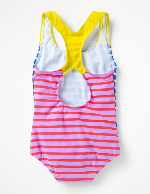 Racer-Back Swimsuit - Hotchpotch Stripe Racer-Back Swimsuit - Hotchpotch Stripe