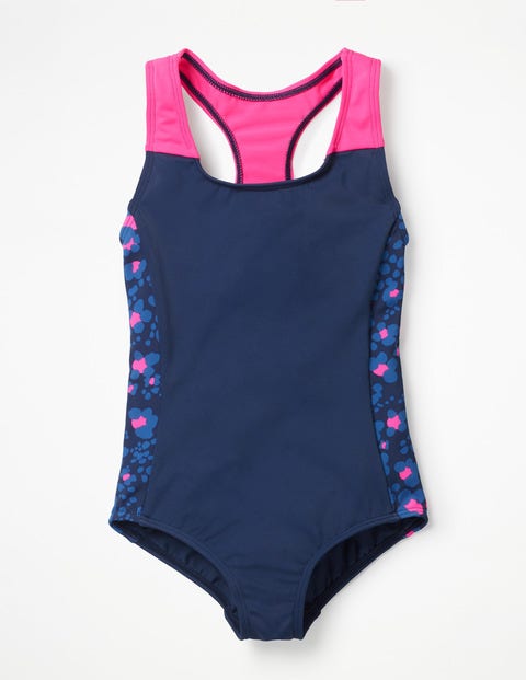 Maillot De Bain À Dos Nageur - Bleu abysse Maillot De Bain À Dos Nageur - Bleu abysse