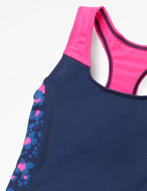 Maillot De Bain À Dos Nageur - Bleu abysse Maillot De Bain À Dos Nageur - Bleu abysse