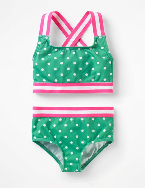 Surf Bikini Set - Jungle Green/Ivory Spots Surf Bikini Set - Jungle Green/Ivory Spots