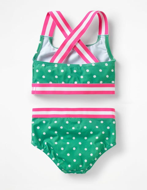Surf Bikini Set - Jungle Green/Ivory Spots Surf Bikini Set - Jungle Green/Ivory Spots