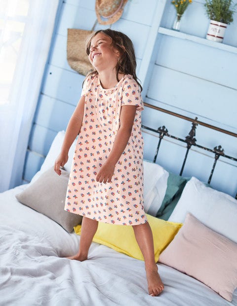 Printed Nightie - Parisian Pink Vintage Posy Printed Nightie - Parisian Pink Vintage Posy