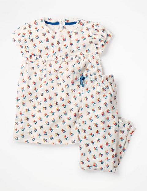 Pretty Pyjamas - Ivory Vintage Posy Pretty Pyjamas - Ivory Vintage Posy