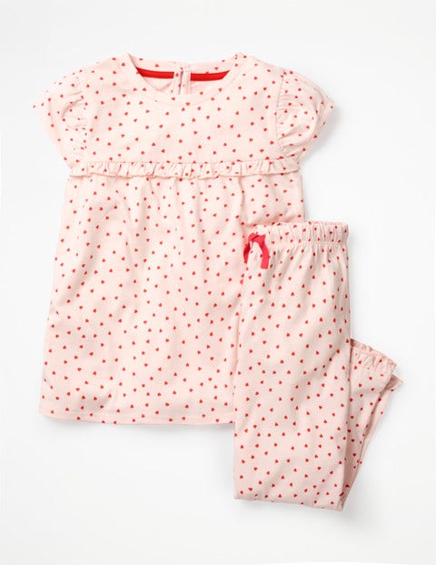 Pretty Pyjamas - Parisian Pink/Jam Red Hearts Pretty Pyjamas - Parisian Pink/Jam Red Hearts