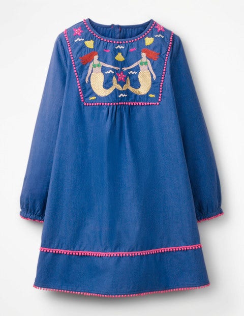 Farbenfroher Kaftan - Königsblau Farbenfroher Kaftan - Königsblau