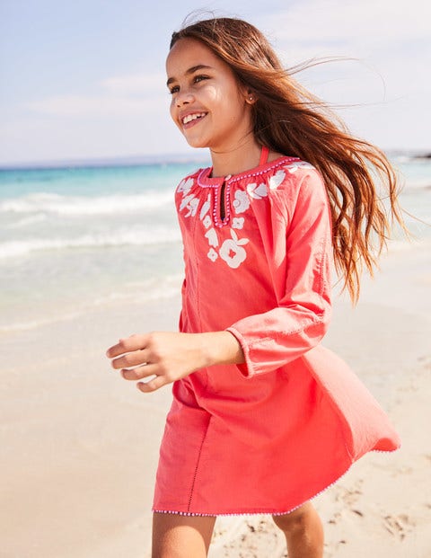 Embroidered Kaftan - Jam Red Embroidered Kaftan - Jam Red