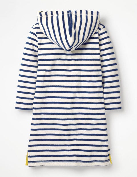 Stripy Towelling Beach Dress - College Blue Rainbow Stripe Stripy Towelling Beach Dress - College Blue Rainbow Stripe