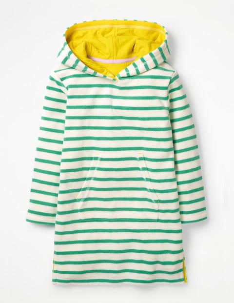 Frottee-Strandkleid Mit Streifen - Dschungelgrün/Naturweiß Frottee-Strandkleid Mit Streifen - Dschungelgrün/Naturweiß