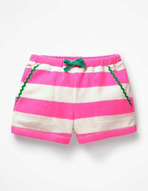 Towelling Shorts - Festival Pink/Ivory Towelling Shorts - Festival Pink/Ivory