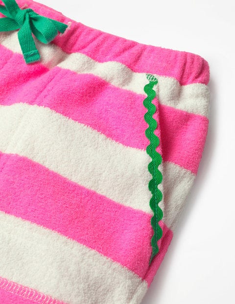 Towelling Shorts - Festival Pink/Ivory Towelling Shorts - Festival Pink/Ivory