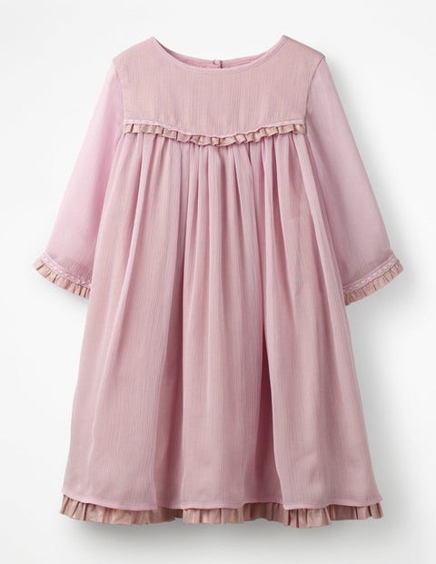Sparkly Ruffle Chiffon Dress - Sugared Sweet Pea Lilac Sparkly Ruffle Chiffon Dress - Sugared Sweet Pea Lilac