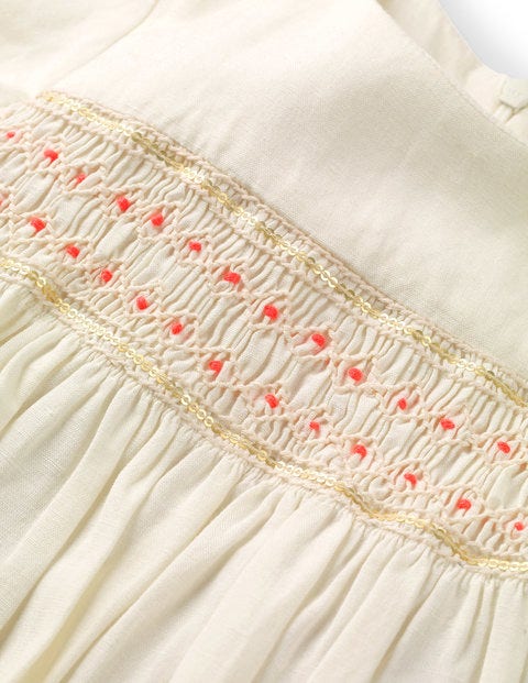 Pretty Smocked Dress - Ivory Pretty Smocked Dress - Ivory