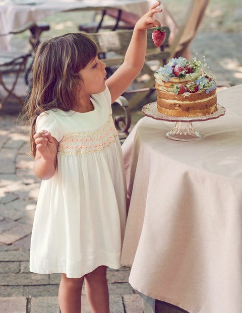 Pretty Smocked Dress - Ivory Pretty Smocked Dress - Ivory