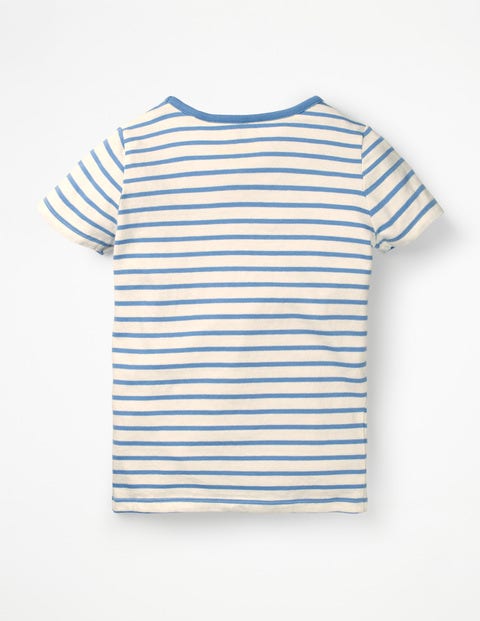 Colour-Change Sequin T-Shirt - Ivory/Lake Blue Swan Colour-Change Sequin T-Shirt - Ivory/Lake Blue Swan
