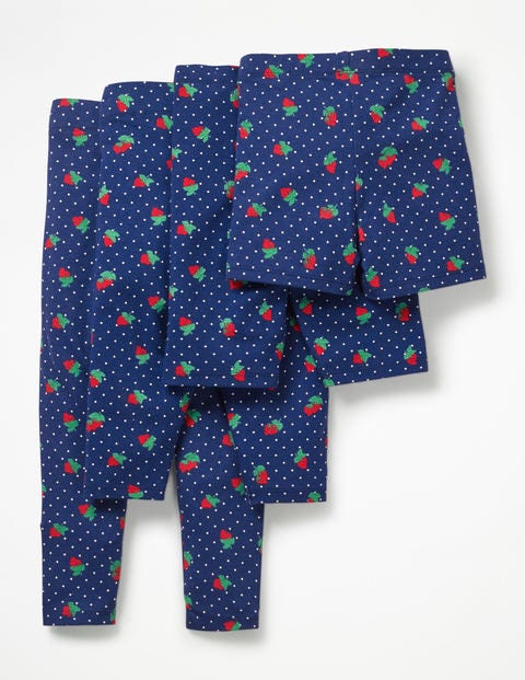 Fun Cropped Leggings - Starboard Blue Strawberry Spot Fun Cropped Leggings - Starboard Blue Strawberry Spot