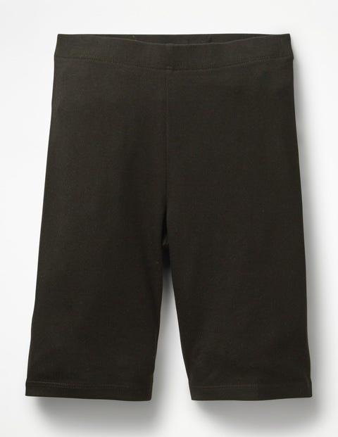 Plain Jersey Knee Shorts - Black Plain Jersey Knee Shorts - Black
