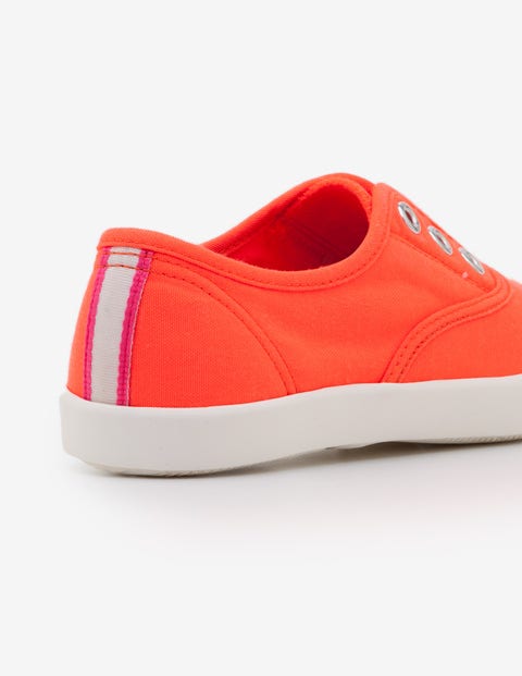 Chaussures sans lacets en toile - Corail fluo Chaussures sans lacets en toile - Corail fluo
