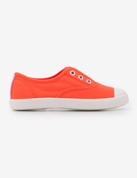 Chaussures sans lacets en toile - Corail fluo Chaussures sans lacets en toile - Corail fluo