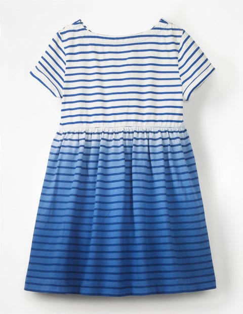Fun Jersey Dress - Starboard Blue Ombré Stripe Fun Jersey Dress - Starboard Blue Ombré Stripe