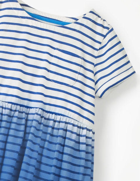 Fun Jersey Dress - Starboard Blue Ombré Stripe Fun Jersey Dress - Starboard Blue Ombré Stripe