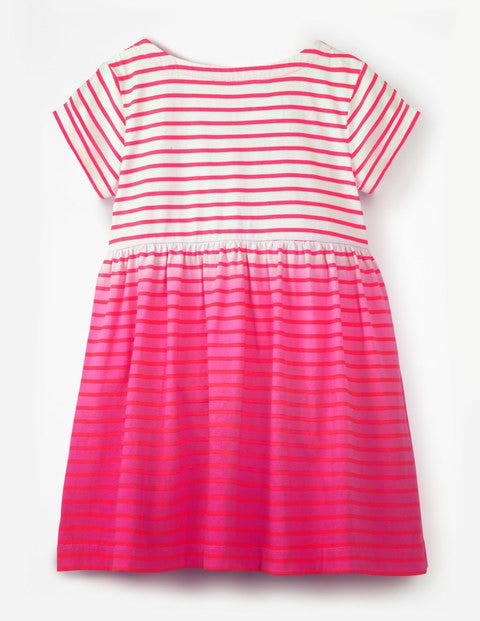 Fun Jersey Dress - Tropical Coral Ombré Stripe Fun Jersey Dress - Tropical Coral Ombré Stripe
