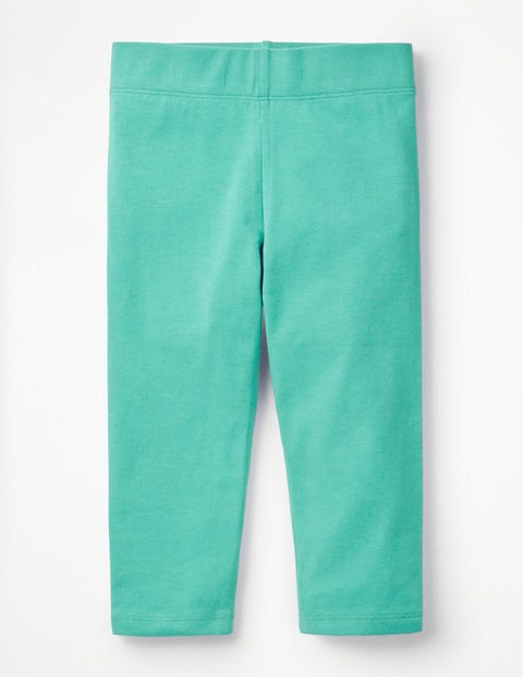 Plain Cropped Leggings - Sea Breeze Green Plain Cropped Leggings - Sea Breeze Green