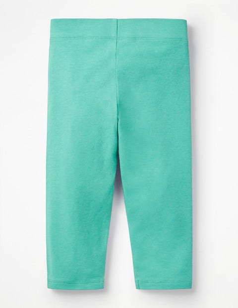 Plain Cropped Leggings - Sea Breeze Green Plain Cropped Leggings - Sea Breeze Green