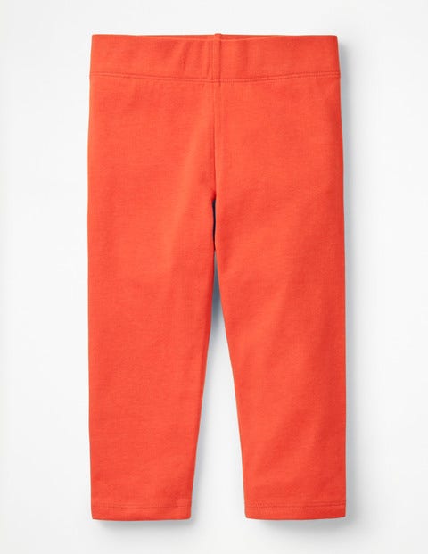 Plain Cropped Leggings - Tropical Coral Plain Cropped Leggings - Tropical Coral