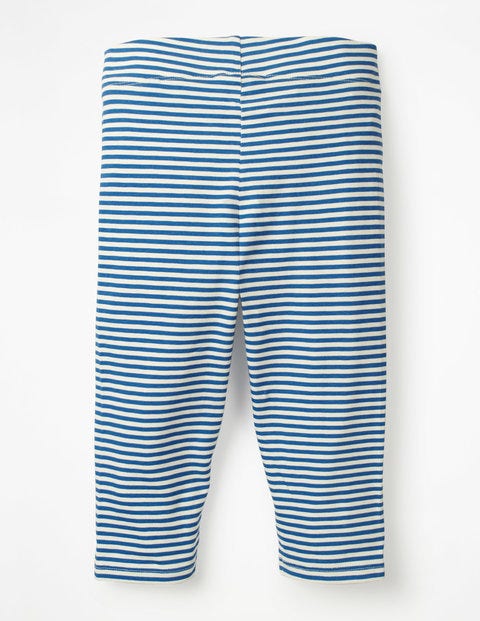 Stripe & Spot Cropped Leggings - Elizabethan Blue/White Stripe & Spot Cropped Leggings - Elizabethan Blue/White
