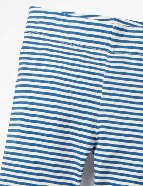 Stripe & Spot Cropped Leggings - Elizabethan Blue/White Stripe & Spot Cropped Leggings - Elizabethan Blue/White