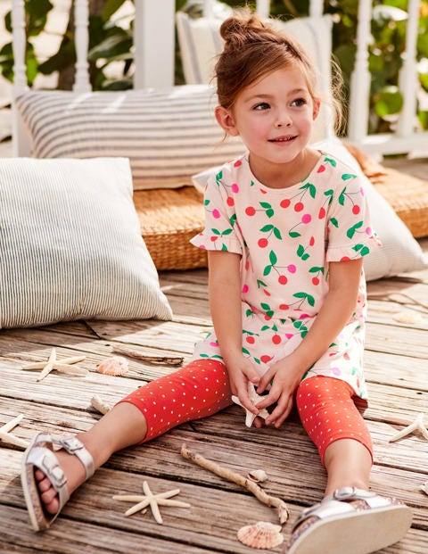 Stripe & Spot Cropped Leggings - Beam Red Pin Spot Stripe & Spot Cropped Leggings - Beam Red Pin Spot