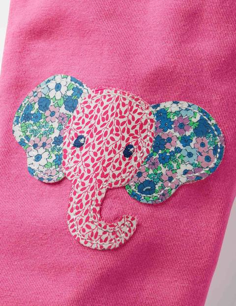 Appliqué Leggings - Tickled Pink Elephants Appliqué Leggings - Tickled Pink Elephants