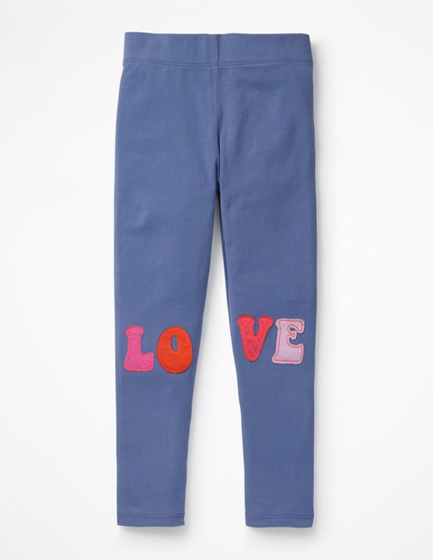 Appliqué Leggings - Dusty Iris Purple LOVE Appliqué Leggings - Dusty Iris Purple LOVE