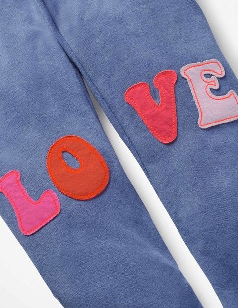 Appliqué Leggings - Dusty Iris Purple LOVE Appliqué Leggings - Dusty Iris Purple LOVE