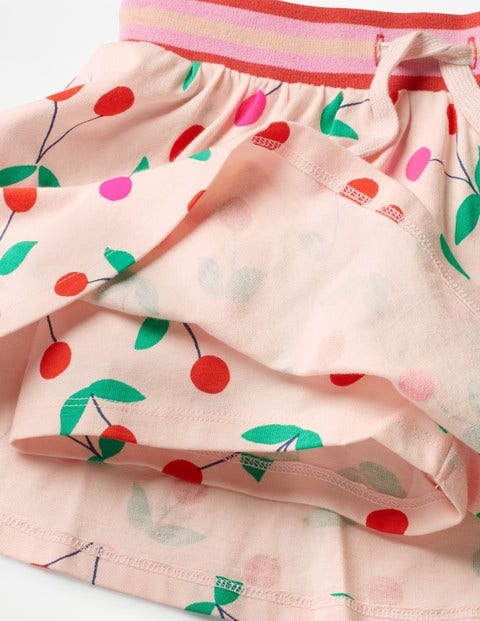 Jersey Skort - Parisian Pink Cherries Jersey Skort - Parisian Pink Cherries