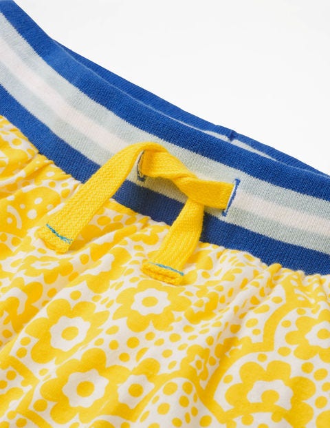 Jersey Skort - Sunshine Yellow Daisy Cloud Jersey Skort - Sunshine Yellow Daisy Cloud