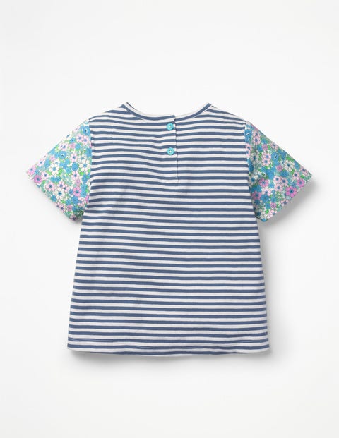 Hotchpotch Printed T-Shirt - Sea Breeze Blue Forget-Me-Not Hotchpotch Printed T-Shirt - Sea Breeze Blue Forget-Me-Not