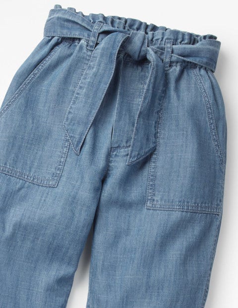 Tie-Waist Pants - Chambray Tie-Waist Pants - Chambray