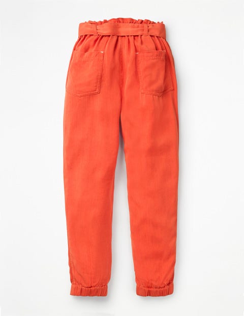 Tie-Waist Trousers - Tropical Orange Tie-Waist Trousers - Tropical Orange