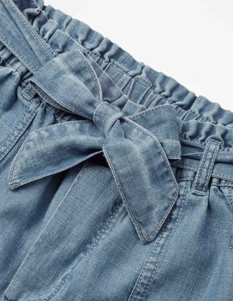 Tie-Waist Shorts - Chambray Tie-Waist Shorts - Chambray
