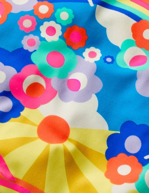 Cross-Back Swimsuit - Multi Unicorn Sky Cross-Back Swimsuit - Multi Unicorn Sky