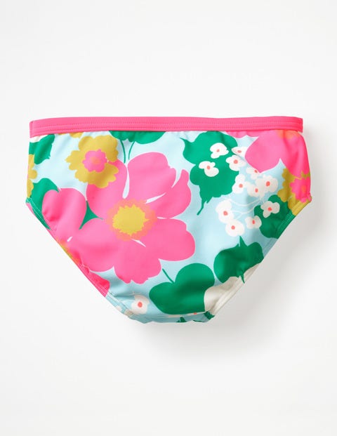 Patterned Bikini Bottoms - Blue Quartz Tropical Floral Patterned Bikini Bottoms - Blue Quartz Tropical Floral