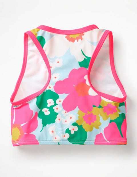 Top De Bikini Surf - Motif Tropical Floral bleu quartz Top De Bikini Surf - Motif Tropical Floral bleu quartz