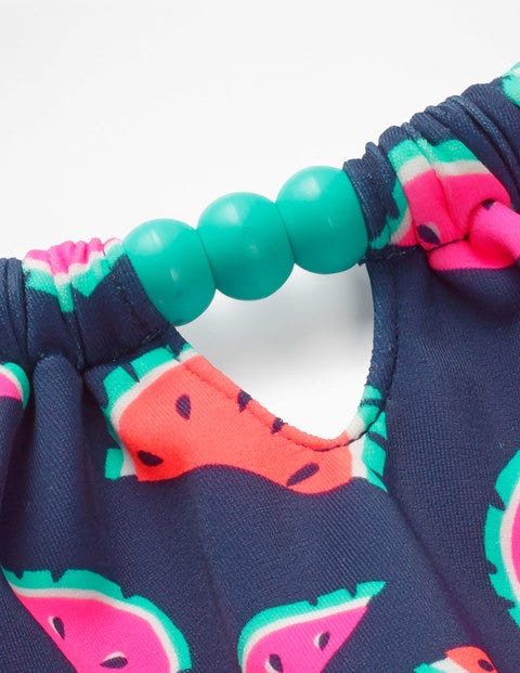 Halterneck Swimsuit - Deep Sea Blue Watermelons Halterneck Swimsuit - Deep Sea Blue Watermelons