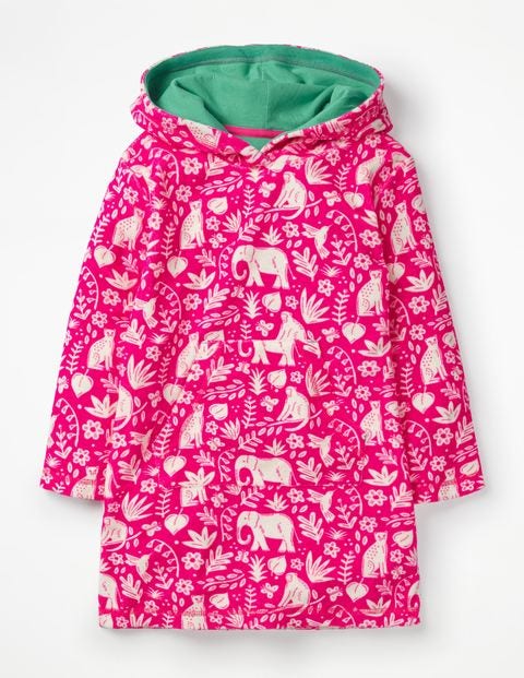 Fun Towelling Beach Dress - Pink Glo Indian Garden Fun Towelling Beach Dress - Pink Glo Indian Garden