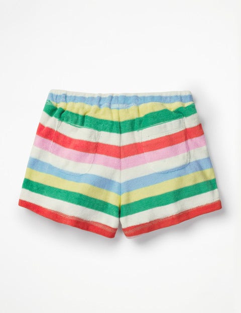 Towelling Shorts - Multi Candy Stripe Towelling Shorts - Multi Candy Stripe
