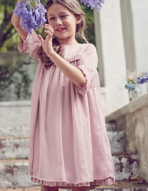 Sparkly Ruffle Chiffon Dress - Sugared Sweet Pea Lilac Sparkly Ruffle Chiffon Dress - Sugared Sweet Pea Lilac
