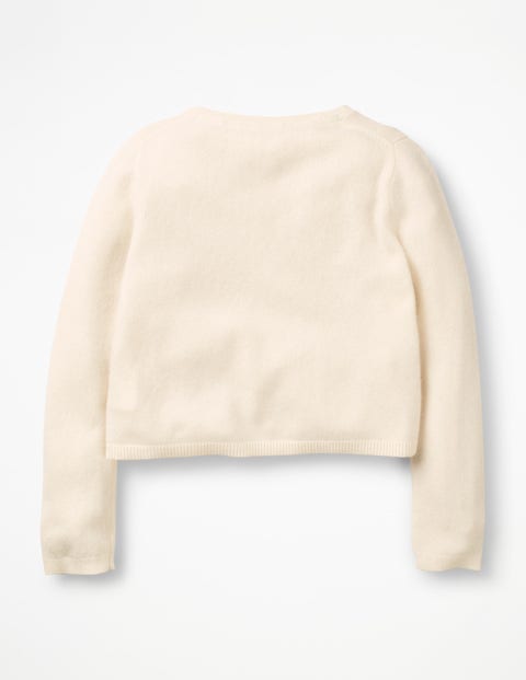 Cashmere Sequin Cardigan - Ecru Cashmere Sequin Cardigan - Ecru