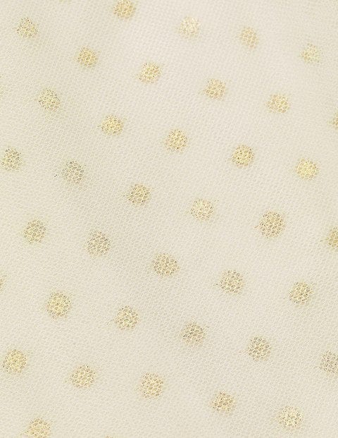 Lurex Spot Tulle Skirt - Ivory Lurex Spot Tulle Skirt - Ivory